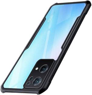 VAPRIF Back Cover for Oppo Reno 7 Pro 5G, Transparent Hybrid Hard PC Back TPU Bumper, Shockproof