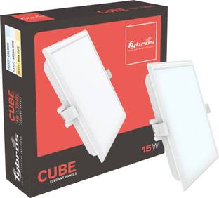 Fybros 15 Watt 150mm Cut Size Cool White Cube LED Panel Light 15w Square (Pack of 1) Recessed Ceiling Light Ceiling Lamp