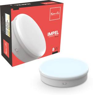 Fybros 15 Watt Cool White Impel Surface LED Panel Light 15w Round (Pack of 1) Recessed Ceiling Light Ceiling Lamp
