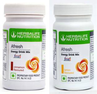 Herbalife Nutrition Afresh Energy Drink Mix cinnamon & ginger Flavor 2 pcs Energy Drink