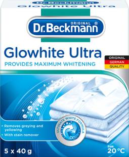 Dr. Beckmann Glowhite Ultra Fabric Whitener with Stain Remover Removes Grey Discoloration Fabric Whitener