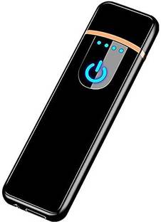 WBD Rechargeable Windproof Cigarette Lighter Blue ice Steel Gas Lighter
