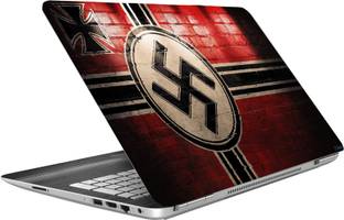 imbue Swastika Flag High Quality Vinyl Laptop Decal 15.6