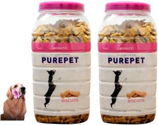 purepet mutton biscuit For Dogs Dry Adult, New Born, Senior, Young Dog Food Mutton 1.8 kg (2x0.9 kg) Dry Adult, Young Dog Food