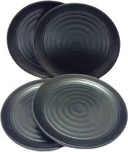 Everbuy Melamine Round half snacks plate (8 inch ), Quarter Plates Half Plate