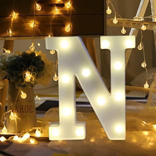 Party Propz Marquee Light, N Letter Light / Alphabet LED Light, LED Letter Light -Alphabet N Night Lamp