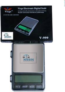 NIBBIN Electronic DIGITAL Scale,MH-999 (600 gram x 0.01 Gram) Digital Jewellery Weighing Scale, Gold & Silver Ornaments Weight Measuring Machine Portable Weighing Scale for homes and professionals Weighing Scale ,(RT-S9) Weighing Scale (Black) Weighing Scale