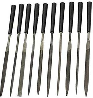uptodatetools 10-Piece Needle File Set Jewelers for Filing Metal Ceramic Stone Jewelry Glass Paring Chisel Set