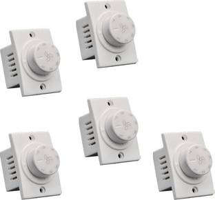 ASHIRWAD Socket 7 Step, Fan Regulator (Pack of 5) Step-Type Button Regulator