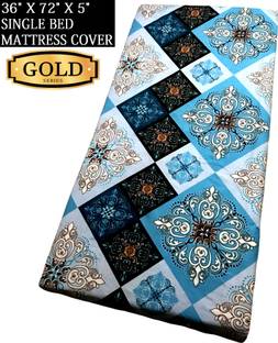 GriinViztal Zippered Single Size Breathable Mattress Cover