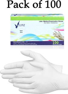 V SURZ LATEX ALL PURPOSE/MEDICAL/EVERYDAY USE PACK OF 100 PCSBOX LATEX Surgical Gloves Latex Examination Gloves