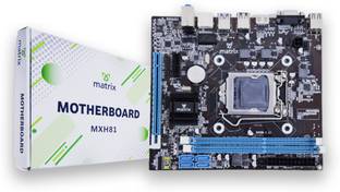 MATRIX MXH81 LGA 1150Socket Micro-ATX Intel H81 Express Chipset DDR3 Motherboard for Desktop