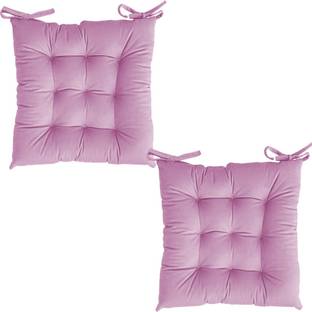 Texlux Cotton Chair Pad Pack of 2 Solid