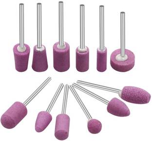 uptodateprouducts 12pcs/set Abrasive Mounted Stone For Rotary Tools Grinding Stone Wheel Head Tools Accessories Rotary Bit Set