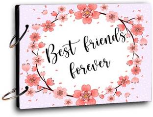 BPDESIGNSOLUTION Best Friend Forever Background Scrap Book Photo Album Size 8.5x6 inch 20 sheet Theme,  Scrapbook Kit
