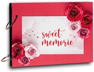 BPDESIGNSOLUTION Rose Sweet Memories Background Scrap Book Photo Album Size 8.5x6 inch 20 sheet Theme,  Scrapbook Kit