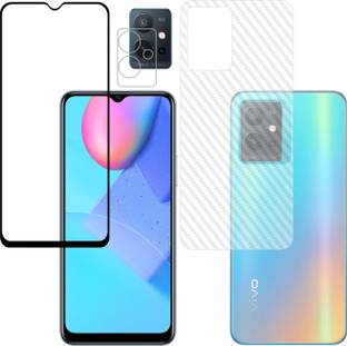 Ten To 11 Front and Back Tempered Glass for ViVO Y75 5G, ViVO Y75 5G (Back Carbon Fiber)