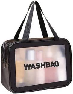 KARTCITY Toiletry Bag, Wash Make Up Bag PVC Waterproof Zippered Cosmetic Bag