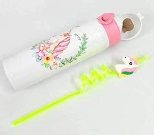 Absolute Evolution Unicorn bottle with Straw 500 ml Water Bottles