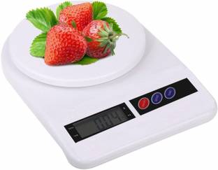 T TOPLINE 1 gm TO 10 kg electronic kitchen scale(white) Weighing Scale