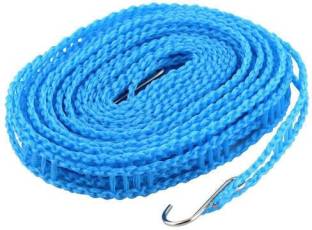 Hirparas Tech Enterprise Drying clothes Rope with Hooks Nylon Clothesline