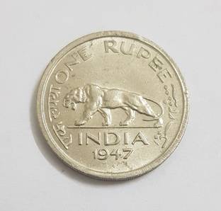Eforest Rare 1 R s 1947 British India UNC Coin Medieval Coin Collection