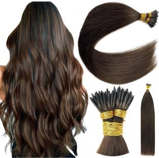 DIYA DIVINE I-Tip Classic Permanent Human Extension 20 Inch Natural Brown (50 Strands) Hair Extension
