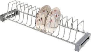 SMART SLIDE Utensil Kitchen Rack Steel Kitchen Basket Plate Fixer/Tandem Basket Saucer Rack/Dish Drainer/Plate Stand