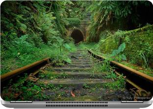 imbue train track high quality vinyl Laptop Skin Compatible for 15.6 inch