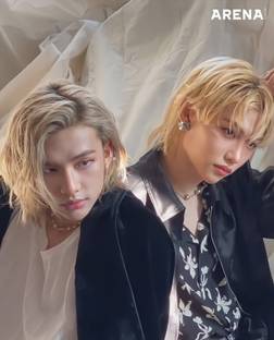 Hyunjin And Lee Felix Stray Kids K-Pop Matte Finish Poster Paper Print