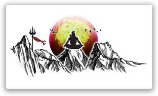 Ordershock Mahadev Kailash Shiva Tattoo Waterproof Temporary Body Tattoo