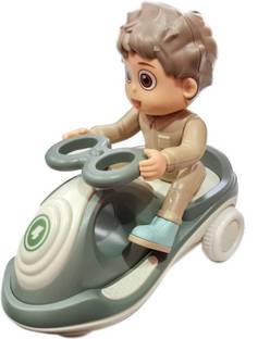 HALO NATION Friction Powered Mini Tricycle Cartoon Scooter Magic Swing Car Swing Scooter 1pc