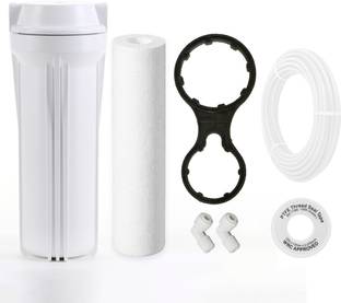 Morwater Heavy RO prefilter assembly with additional spun,Teflon,Connector,Spanner,Pipe Solid Filter Cartridge
