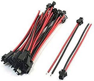 Bright Electronic Components 2 PIN Male/Female Wire Connector (Pack of 10Pair) 22 AWG Wire Connector LED CONNECTOR Wire Connector