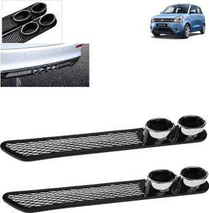 Rhtdm Rear Dual Tip Bumper Lip Diffuser Car Bumper Spoiler Lip Splitter For WagonR Car Spoiler