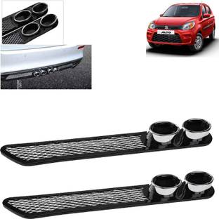 Rhtdm Rear Dual Tip Bumper Lip Diffuser Car Bumper Spoiler Lip Splitter For Alto 800 Car Spoiler