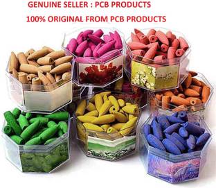 pcb products IC-01 Mixed Backflow, Rose, Jasmine, Chandan & Lavender, Incense Cone Agarbattis