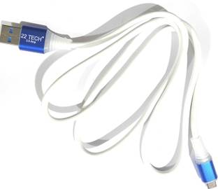 22 TECH Micro USB Cable 2 A 1.3 m FAST DATA CABLE Mobile Phone CHARGER AND DATA TANSFER SPEED UP TO 50000KBPS