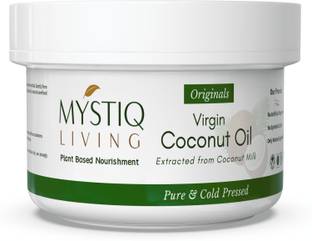 Mystiq Living Virgin Coconut Oil - For Baby Massage, Hair and Skin (100% Pure & Cold Pressed)