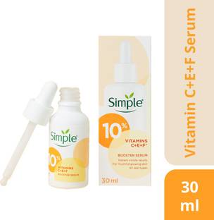 Simple Booster Serum - 10% Vitamin C+E+F For Youthful Glowing Skin