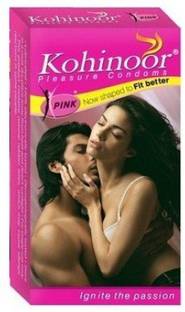 KOHINOOR Pink Natural honeymoon pack with (Concealed/Confidential Packaging) (Set of 1, 10S) Condom