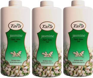 Tara Jasmine Super Active Talc - 3 x 100g Packs