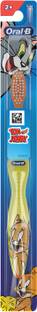 Oral-B Kids Tom & Jerry, Pack of 1, Age 2+, Easy to hold handle Extra Soft Toothbrush