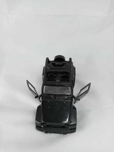 Upam Model di-cast metal thar black car with openable doors