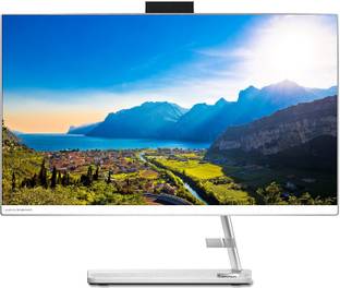 Lenovo IdeaCentre Ryzen 3 Dual Core (8 GB DDR4/512 GB SSD/Windows 11 Home/Integrated AMD Radeon Graphics/23.8 Inch Screen/24ADA6) with MS Office