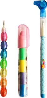 ShopTalk Whistle Pencil With Stack pencil And push up Eraser Set