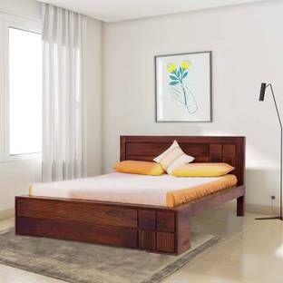 SMAART CRAAFTS CNC bed Solid Wood King Bed