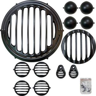 Dhe Best Bike Head Light Grill Set Of 12 For Reborn Classic 350 Bike Headlight Grill