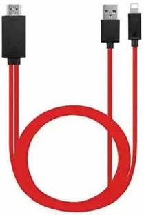 microware Lightning Cable 2 m HDMI Adapter Digital AV to 1080P HDTV Converter for X/8/8+/7/7+/6/6+/5S