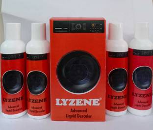 Lyzene advanced liquid descaler for washing machine and dish washer 4*100 ml Aqua Liquid Detergent